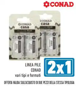 Conad Linea pile CONAD vari tipi e formati offerta