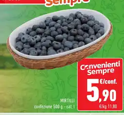 Conad MIRTILLI confezione - cat. I offerta