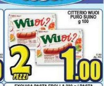 Sacoph Wurstel offerta