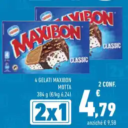 Conad Superstore 4 gelati maxibon MOTTA offerta