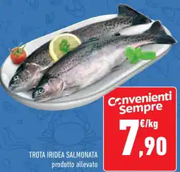 Conad Trota iridea salmonata prodotto allevato offerta