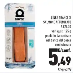 Conad LINEA TRANCI DI SALMONE AFFUMICATO A CALDO offerta