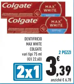 Conad Superstore Dentifricio max white COLGATE offerta