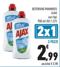 Conad Superstore Detersivo pavimenti AJAX offerta
