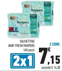 Conad Superstore Salviettine baby fresh PAMPERS offerta