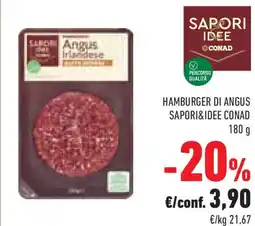 Conad Hamburger di angus SAPORI&IDEE CONAD offerta