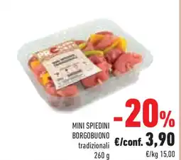 Conad MINI SPIEDINI BORGOBUONO tradizionali offerta