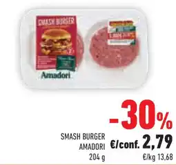 Conad Smash burger AMADORI offerta
