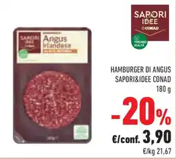 Conad Superstore Hamburger di angus SAPORI&IDEE CONAD offerta