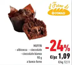 Conad Superstore MUFFIN - albicocca - cioccolato - cioccolato bianco offerta