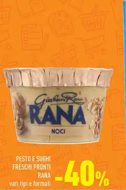 Conad Pesto e sughi freschi pronti RANA offerta