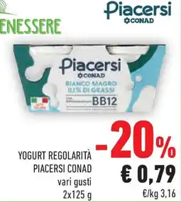 Conad Yogurt regolarità piacersi CONAD offerta