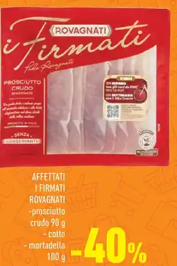 Conad I FIRMATI ROVAGNATI prosciutto crudo offerta