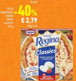 Conad 2 pizze margherita REGINA cameo offerta