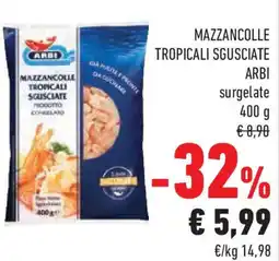 Conad Mazzancolle tropicali sgusciate ARBI offerta