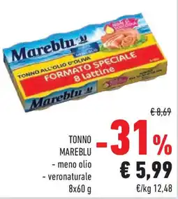 Conad TONNO MAREBLU meno olio offerta
