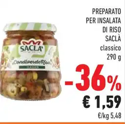 Conad Preparato per insalata di riso SACLÀ classico offerta