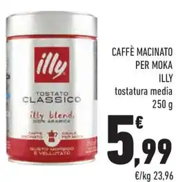 Conad Caffè macinato per moka ILLY offerta
