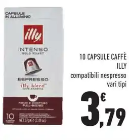 Conad 10 capsule caffè ILLY offerta