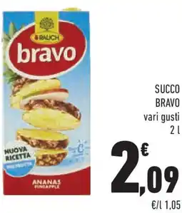 Conad SUCCO BRAVO vari gusti offerta