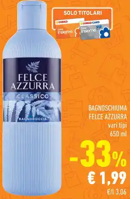 Conad Bagnoschiuma FELCE AZZURRA offerta