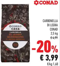 Conad Carbonella di legna CONAD offerta