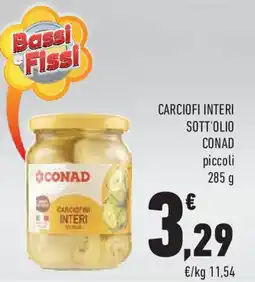 Conad Carciofi interi sott'olio CONAD offerta