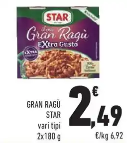Conad Gran Ragu STAR offerta