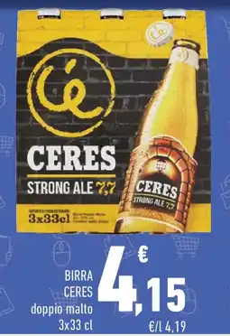 Conad BIRRA CERES doppio malto offerta