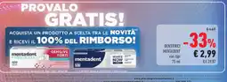 Conad Dentifrici MENTADENT offerta