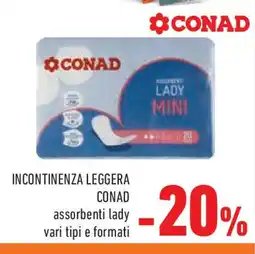 Conad Incontinenza leggera CONAD offerta