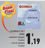 Conad Assorbenti soft CONAD offerta