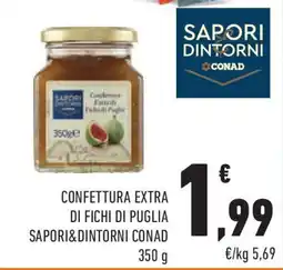 Conad Confettura extra di fichi di puglia SAPORI&DINTORNI CONAD offerta