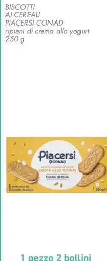 Conad Biscotti ai cereali PIACERSI CONAD offerta