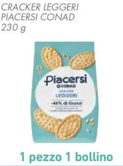 Conad Cracker leggeri PIACERSI CONAD offerta