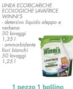 Conad Linea ecoricariche ecologiche lavatrice WINNI'S offerta