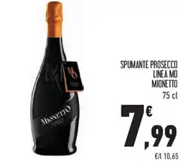 Conad Spumante prosecco linea mo MIONETTO offerta