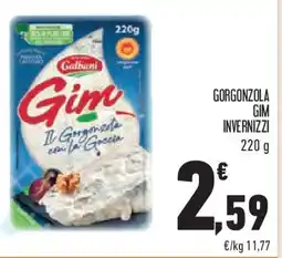 Conad GALBANI Gorgonzola gim invernizzi offerta