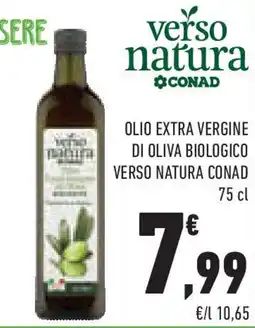 Conad Superstore Olio extra vergine di oliva biologico VERSO NATURA CONAD offerta