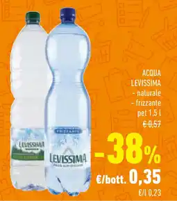 Conad Superstore ACQUA LEVISSIMA - naturale - frizzante pet offerta