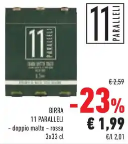 Conad Superstore BIRRA 11 PARALLELI - doppio malto - rossa offerta