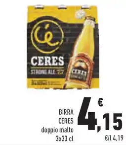 Conad Superstore BIRRA CERES doppio malto offerta