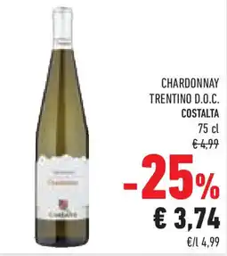 Conad Superstore Chardonnay trentino d.o.c. costalta offerta