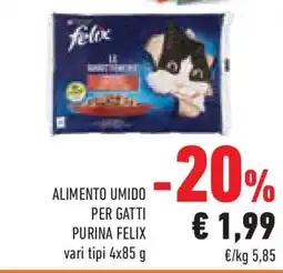 Conad Superstore Alimento umido per gatti purina FELIX offerta