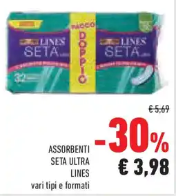 Conad Superstore Assorbenti seta ultra lines offerta