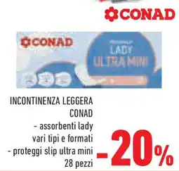 Conad Superstore Incontinenza leggera CONAD offerta