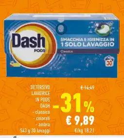 Conad Superstore Detersivo lavatrice in pods DASH offerta