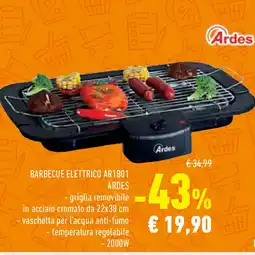 Conad Superstore BARBECUE ELETTRICO AR1B01 ARDES offerta