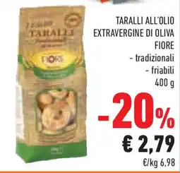 Conad Superstore Taralli all'olio extravergine di oliva FIORE offerta