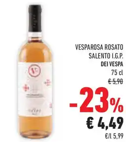 Conad Superstore Vesparosa rosato salento i.g.p. dei vespa offerta